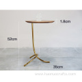 light luxury small minimalist wrought iron round table